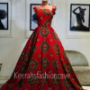 damola african print ball dress