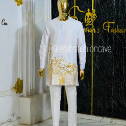 gbenga embroiidered Men native suit set