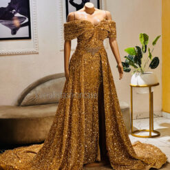 Caroline sequin evening dress