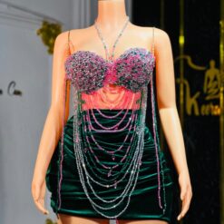 Kem beaded Top and skirt